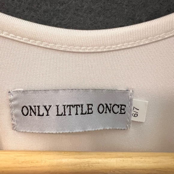 Only Little Once white body suit size 6/7 - Picture 4 of 4